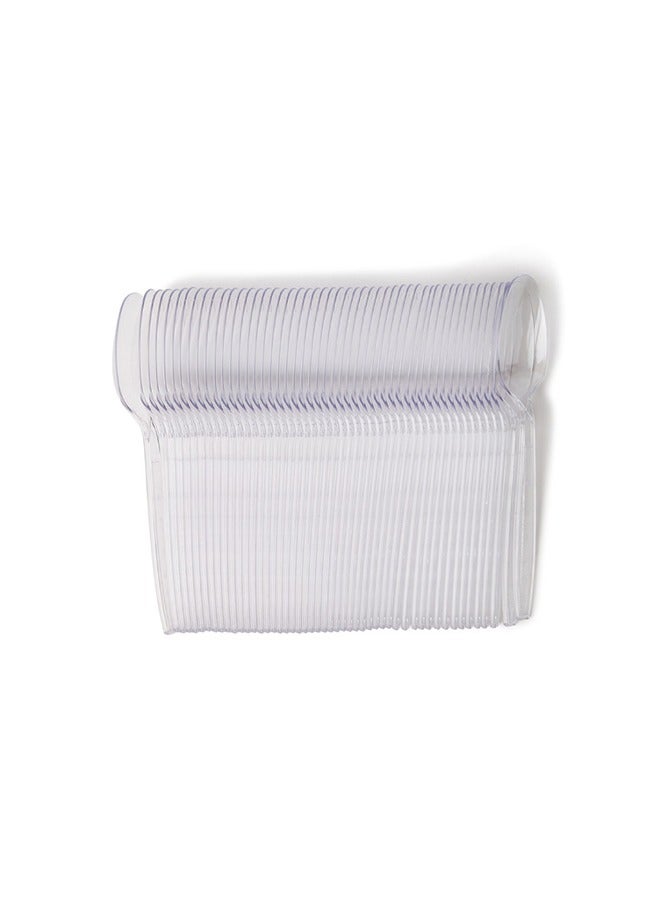 SNH Packing ملعقة بلاستيكية شفافة - ملعقة disposable ثقيلة الوزن، أدوات مائدة شفافة ثقيلة - أدوات بلاستيكية - مثالية للحفلات والمطاعم - 50 قطعة. - Image 2